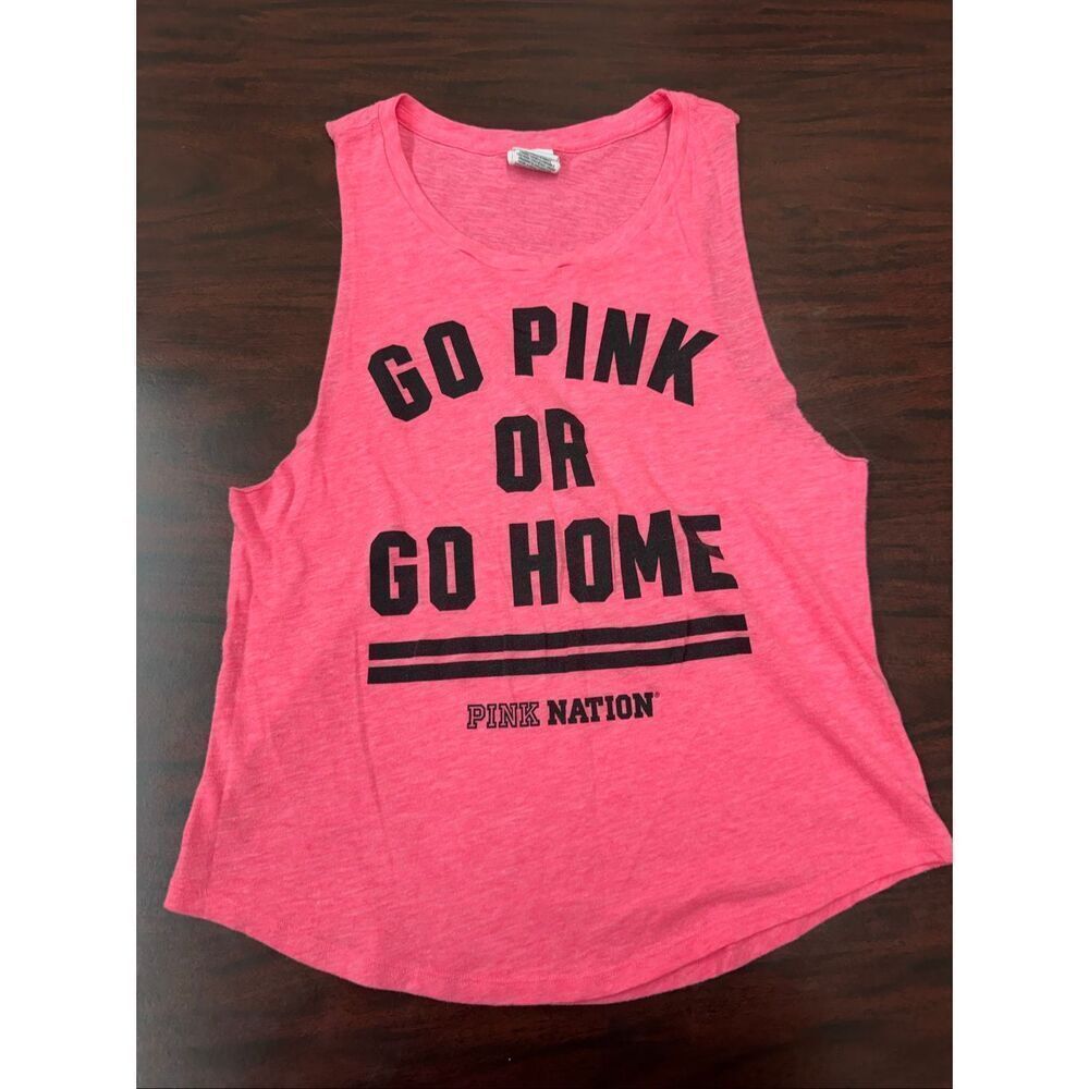 PINK Victoria’s Secret Go Pink or Go Home Tank Top Size X-Small